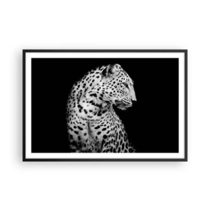Poster in einem schwarzem Rahmen - Rechtes Profil perfekt! - 91x61 cm