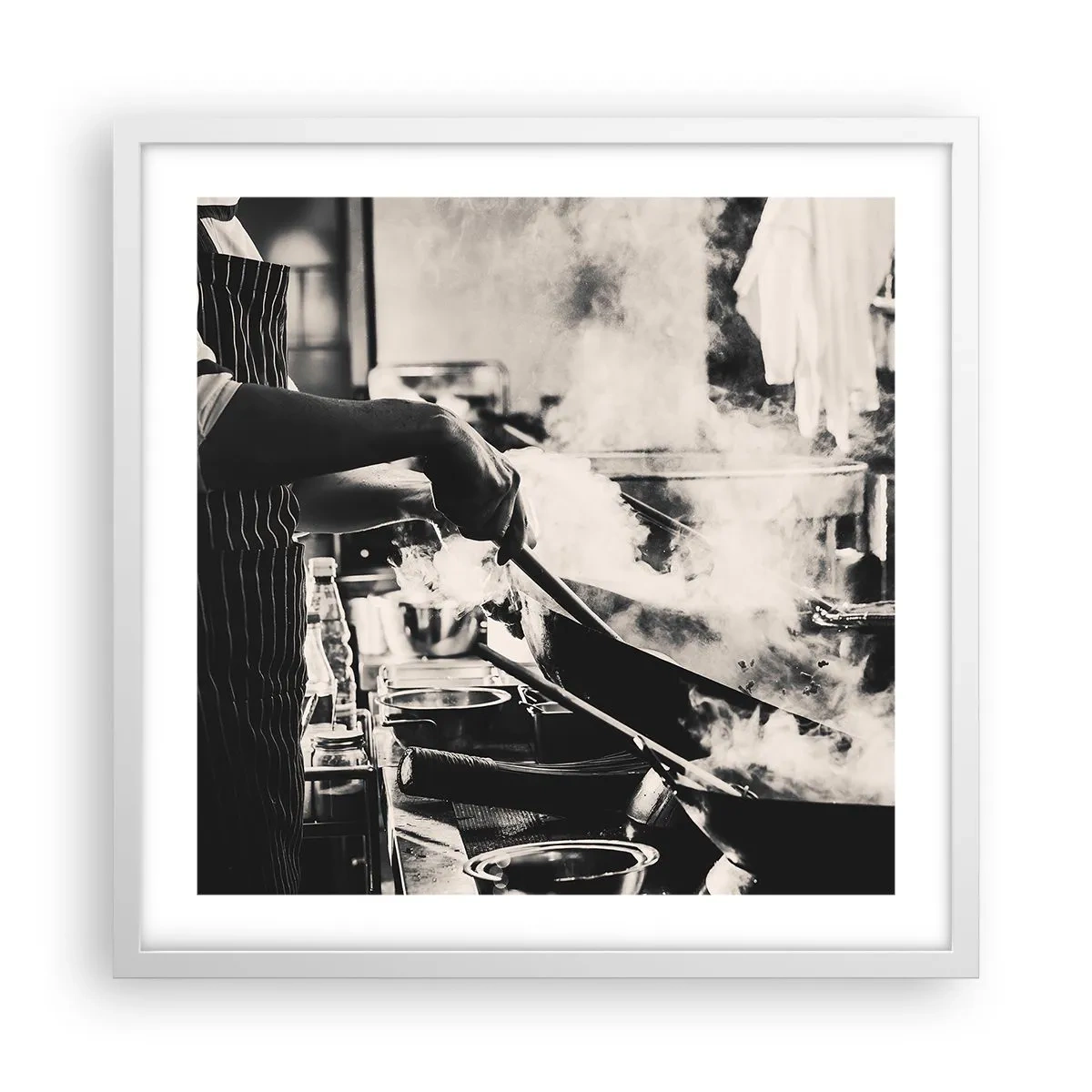 Poster in einem weißen Rahmen - Alchemie der Aromen - 50x50 cm