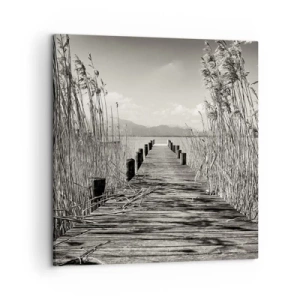 Bild auf Leinwand - Leinwandbild - In der Stille des Grases - 50x50 cm