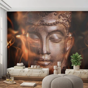 Selbstklebende Fototapete Deluxe Sticker - Es existiert nur hier und jetzt - Buddha, Religion, Asien - 400x280 cm