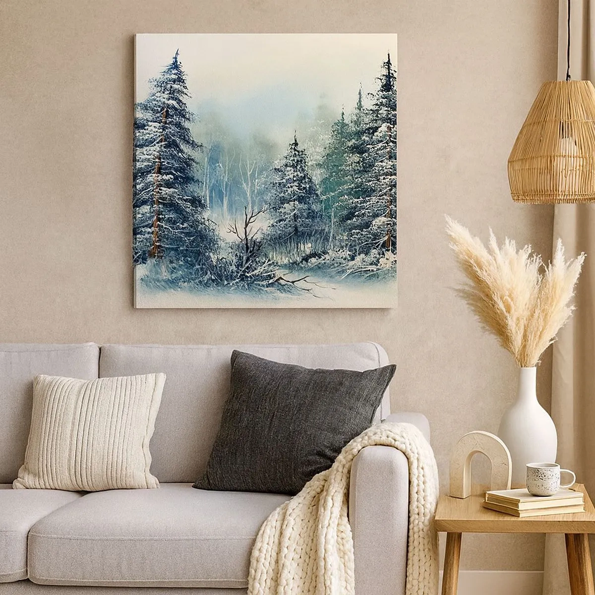 Bild auf Leinwand - Leinwandbild - Bereit für Weihnachten - 30x30 cm