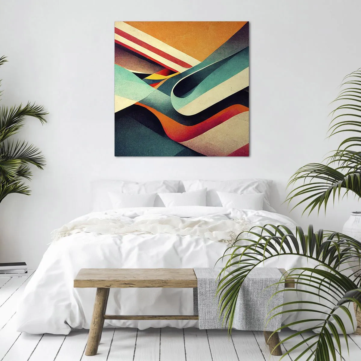 Bild auf Leinwand - Leinwandbild - Intensive Komposition - 30x30 cm