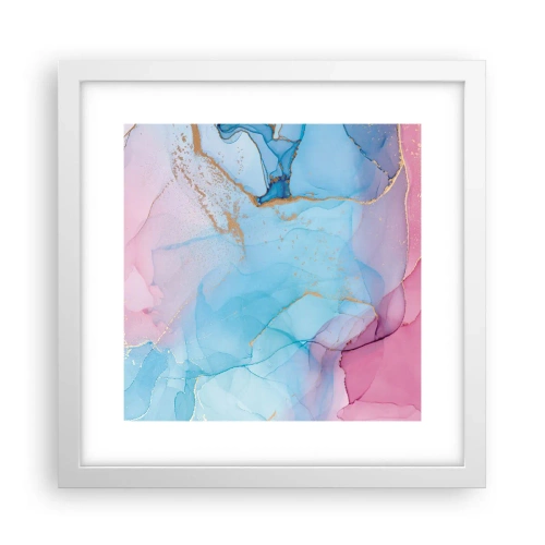 Poster in einem weißen Rahmen - Begegnung und Durchdringung - 30x30 cm