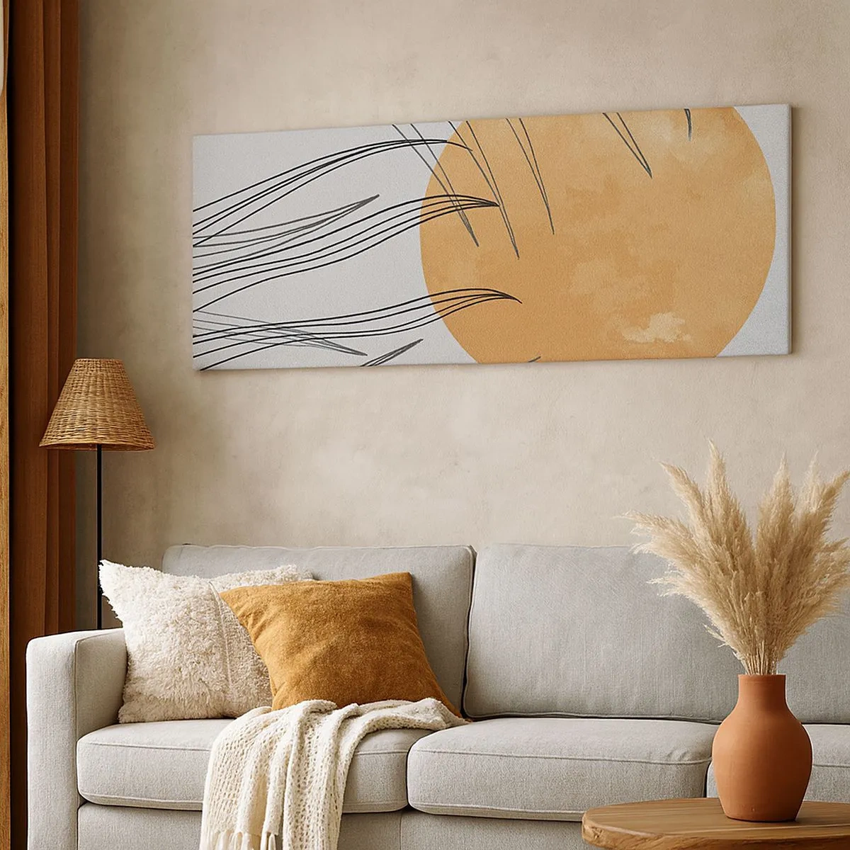 Bild auf Leinwand - Leinwandbild - Immer der Sonne entgegen - 100x40 cm