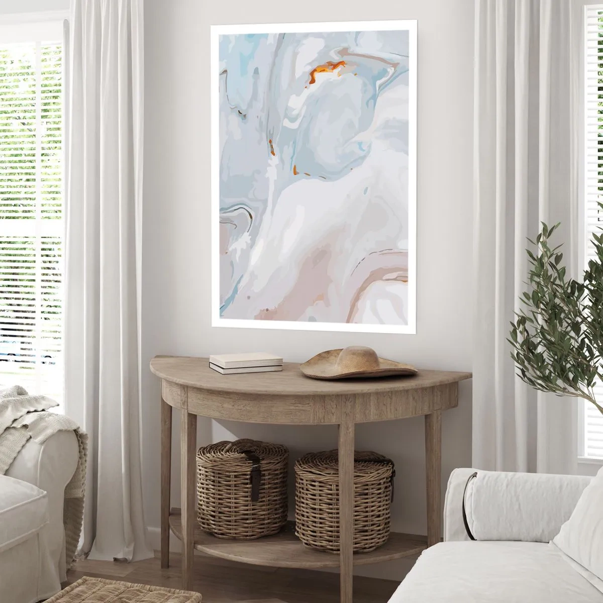 Poster - Das Weiß wird erhoben - 70x100 cm