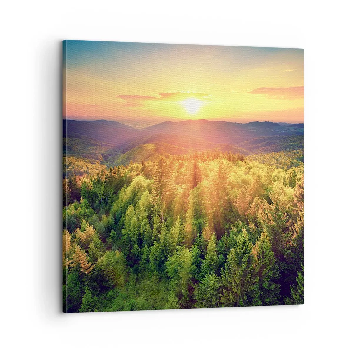 Bild auf Leinwand - Leinwandbild - Scheitelpunkte und Spitzen - 60x60 cm