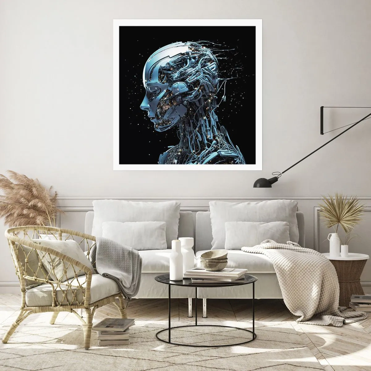 Poster - Technologie ist eine Frau - 60x60 cm