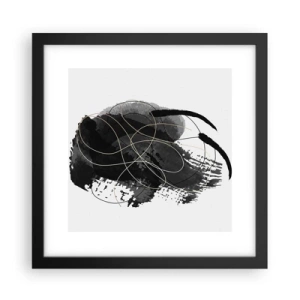 Poster in einem schwarzem Rahmen - Aus Schwarz entstanden - 30x30 cm