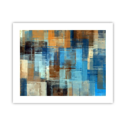 Poster - Durch den blauen Schleier - 50x40 cm