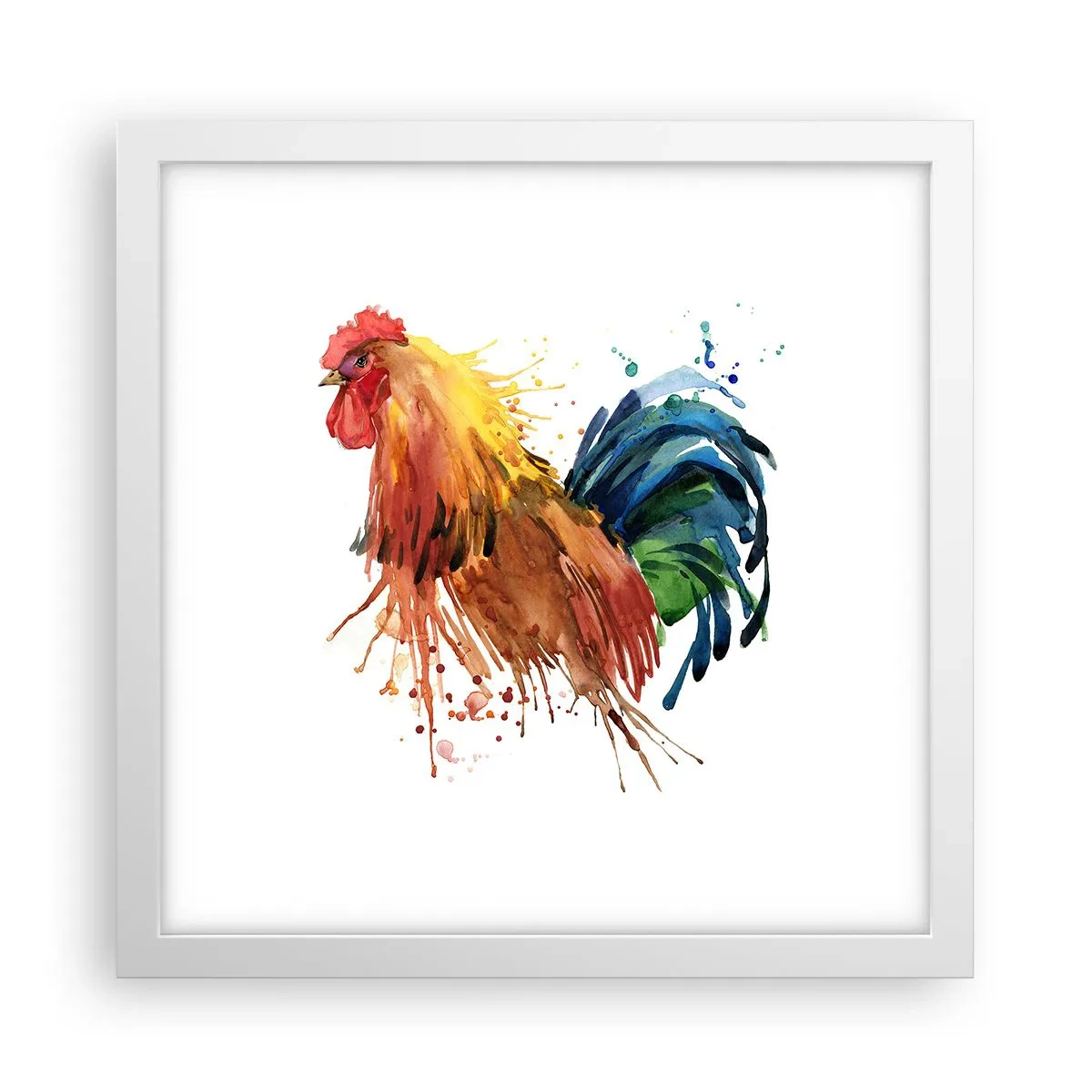 Poster in einem weißen Rahmen - Königliches Gewand, königlicher Stolz - 30x30 cm