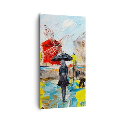 Bild auf Leinwand - Leinwandbild - Pariser Legenden - 65x120 cm