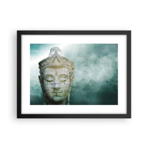 Poster in einem schwarzem Rahmen - Auf der Suche nach dem Licht - 40x30 cm