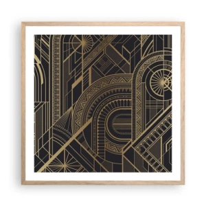 Poster in einem Rahmen aus heller Eiche - Konzepte, Ideen, Pläne - 60x60 cm