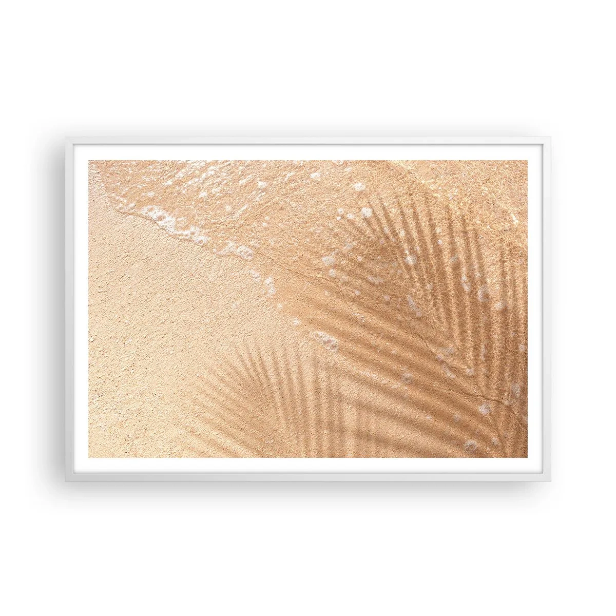 Poster in einem weißen Rahmen - Der Schatten eines heißen Sommers - 100x70 cm