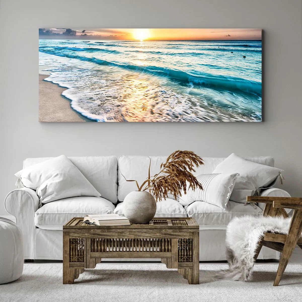 Bild auf Leinwand - Leinwandbild - Ein Blick lohnt sich - 90x30 cm