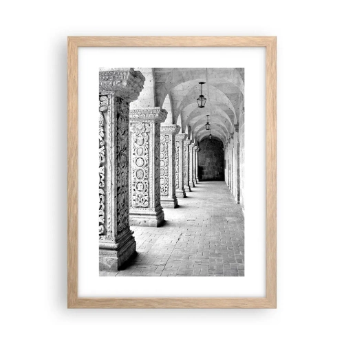 Poster in einem Rahmen aus heller Eiche - Und wo geht’s hin...? - 30x40 cm