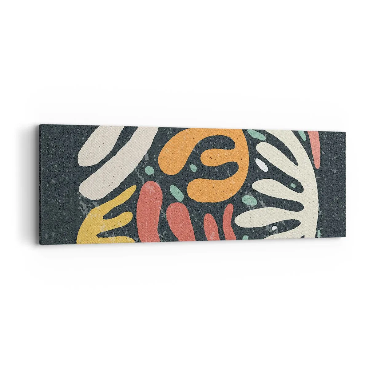 Bild auf Leinwand - Leinwandbild - Komposition – Ich erwische dich gleich - 90x30 cm