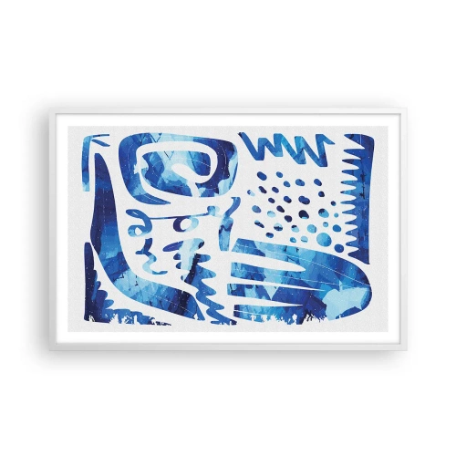 Poster in einem weißen Rahmen - Zurück zu den Wurzeln - 91x61 cm