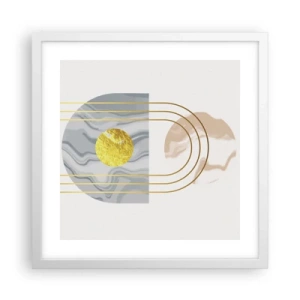 Poster in einem weißen Rahmen - Helligkeit und Brillanz - 40x40 cm