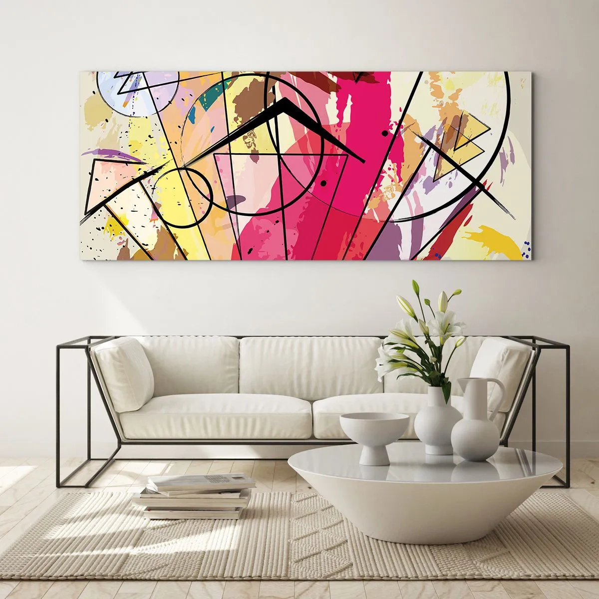 Glasbild - Bild auf glas - Explosion - 100x40 cm