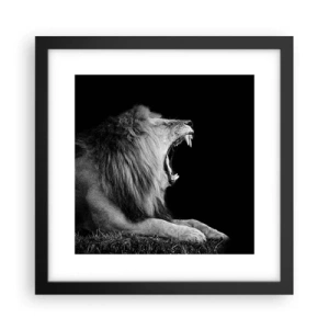 Poster in einem schwarzem Rahmen - Ohne Zweifel - 30x30 cm