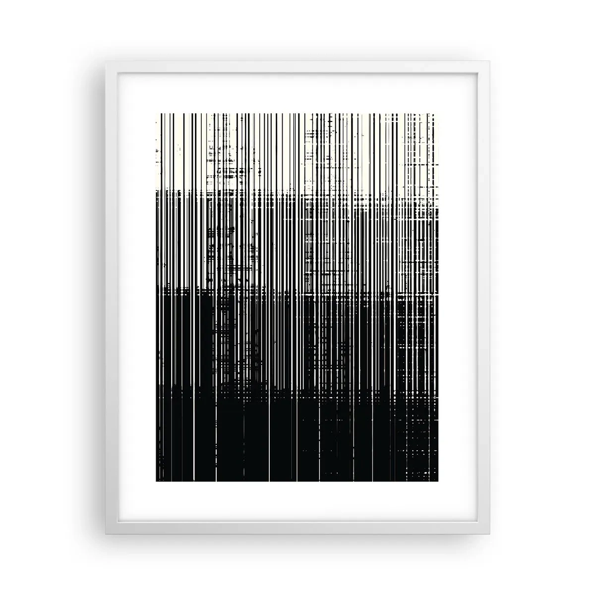 Poster in einem weißen Rahmen - Wellen und Vibrationen - 40x50 cm