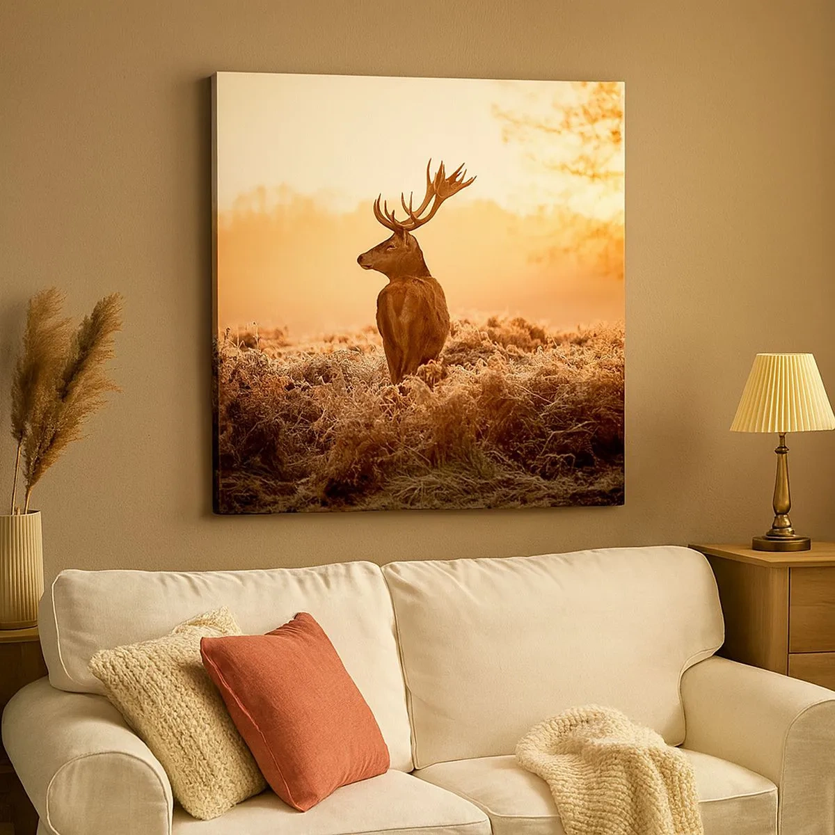 Bild auf Leinwand - Leinwandbild - Herr im eigenen Land - 30x30 cm