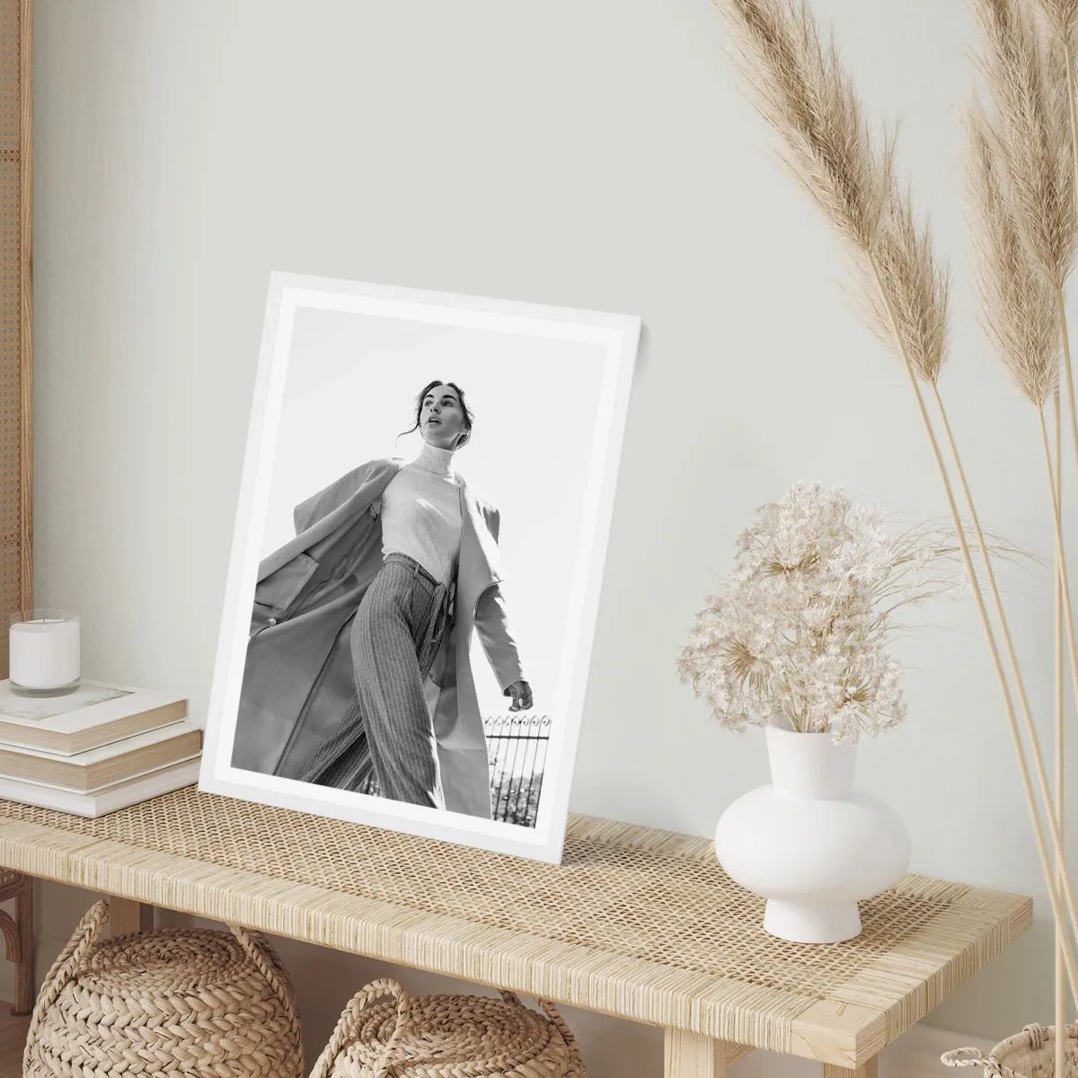 Poster in einem weißen Rahmen - Gehst du mit mir? - 30x40 cm