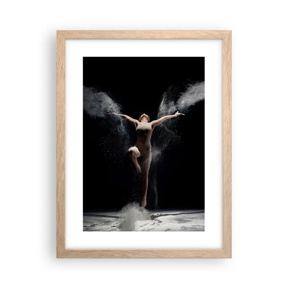 Poster in einem Rahmen aus heller Eiche - Elfen existieren - 30x40 cm