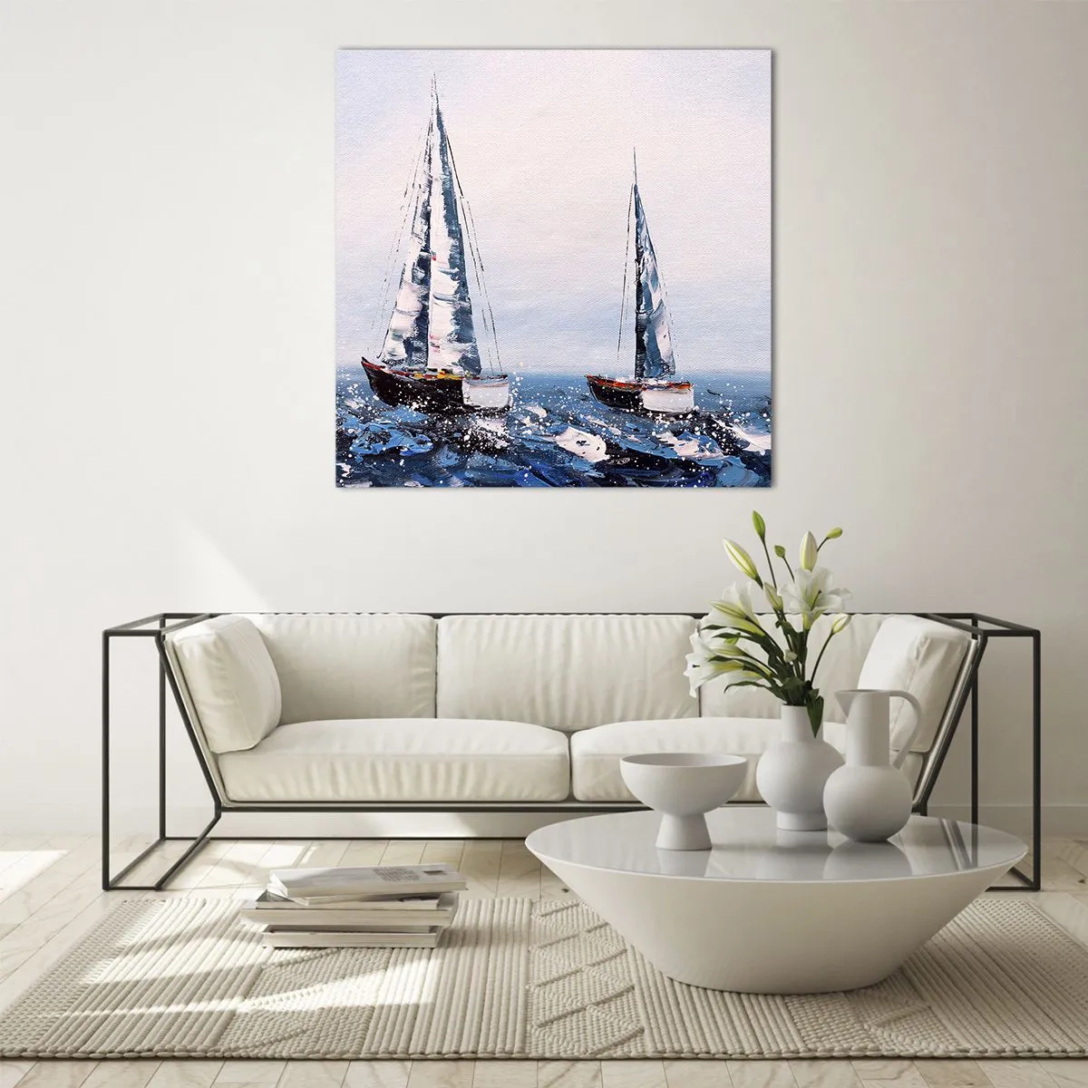 Glasbild - Bild auf glas - Bruderschaft des Windes - 70x70 cm