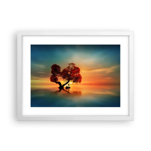 Poster in einem weißen Rahmen - Oddaysons und die Stille der Weltlosen - 40x30 cm