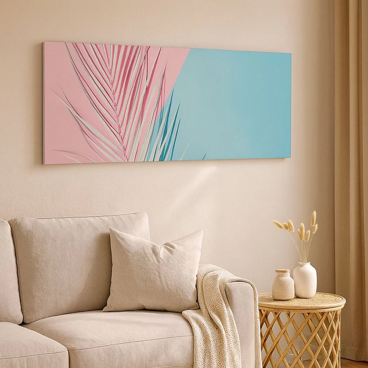 Bild auf Leinwand - Leinwandbild - Tropischer Eindruck - 100x40 cm