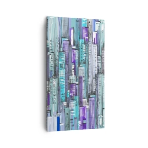 Bild auf Leinwand - Leinwandbild - Bläulich von dem Himmel - 45x80 cm