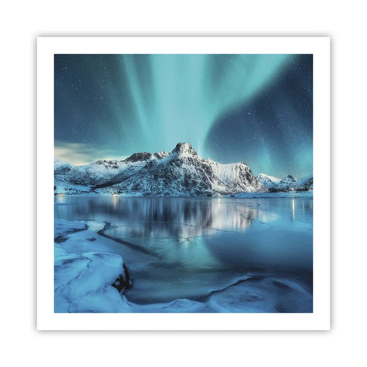 Poster - Lichtnacht - 60x60 cm