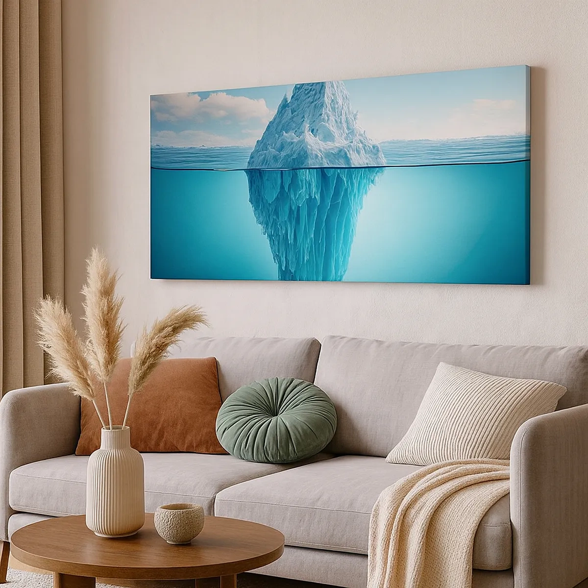 Bild auf Leinwand - Leinwandbild - Königin des Eises - 30x30 cm