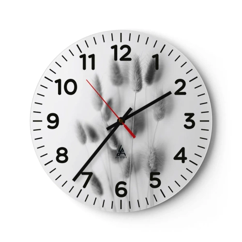 Wanduhr - Glasuhr - Eure flauschige Grashoheit - 40x40 cm