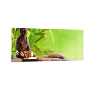 Glasbild - Bild auf glas - Das Leben ist wunderschoen - 100x40 cm