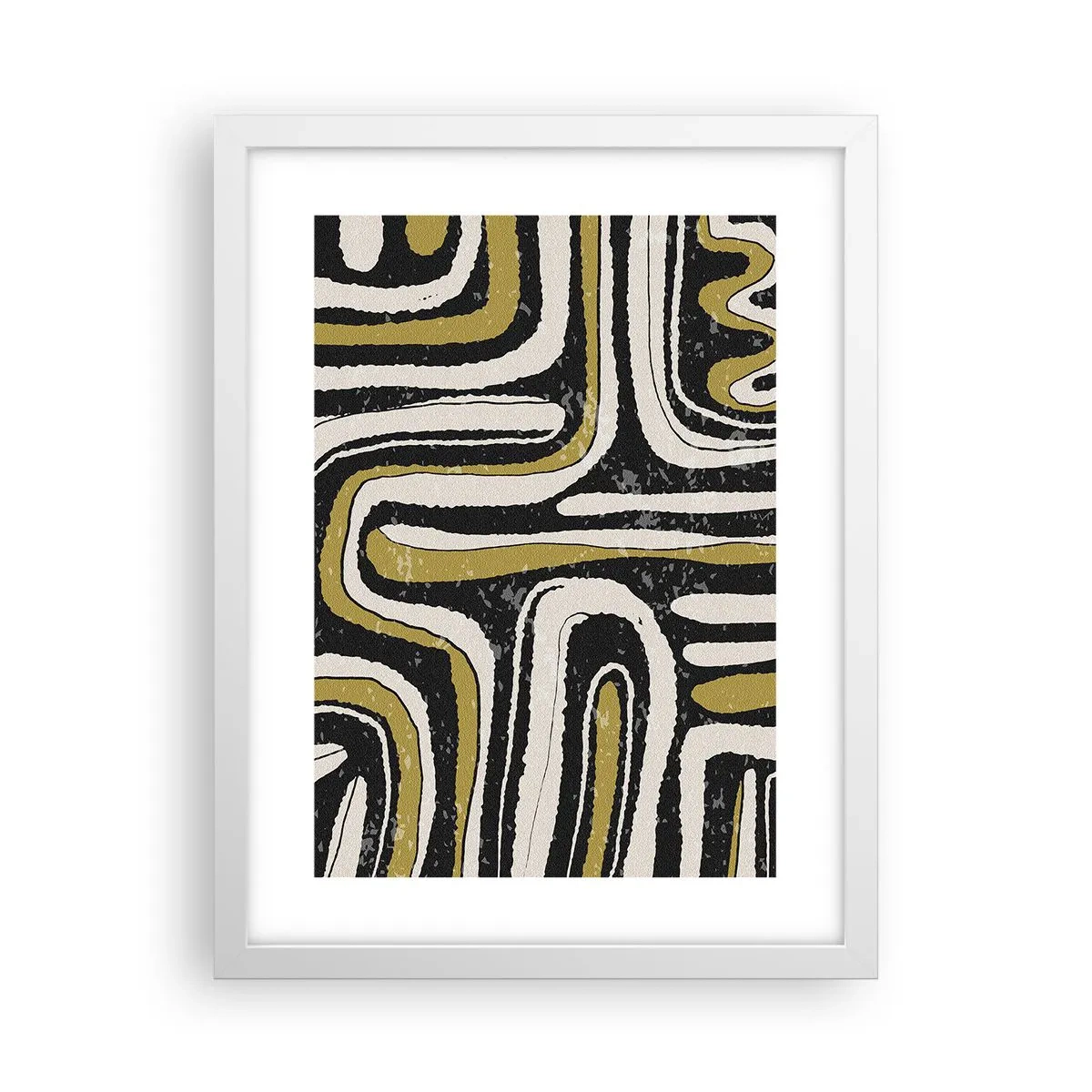 Poster in einem weißen Rahmen - Komposition: Straßen und Gassen - 30x40 cm