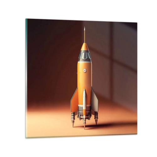 Glasbild - Bild auf glas - Es beginnt mit einem Traum - 50x50 cm