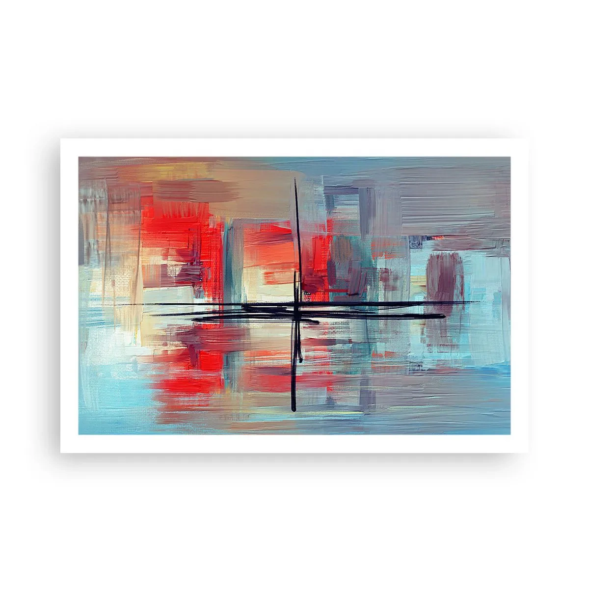 Poster - Landschaft in einer unbekannten Dimension - 91x61 cm