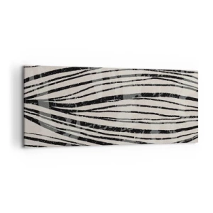 Bild auf Leinwand - Leinwandbild - Linienpool - 100x40 cm