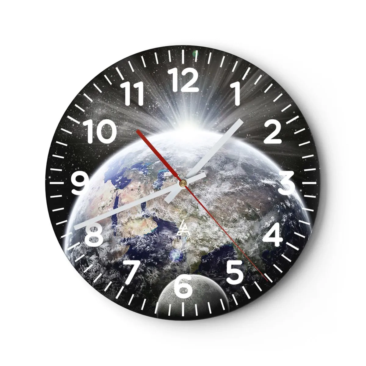 Wanduhr - Glasuhr - In voller Pracht - 30x30 cm