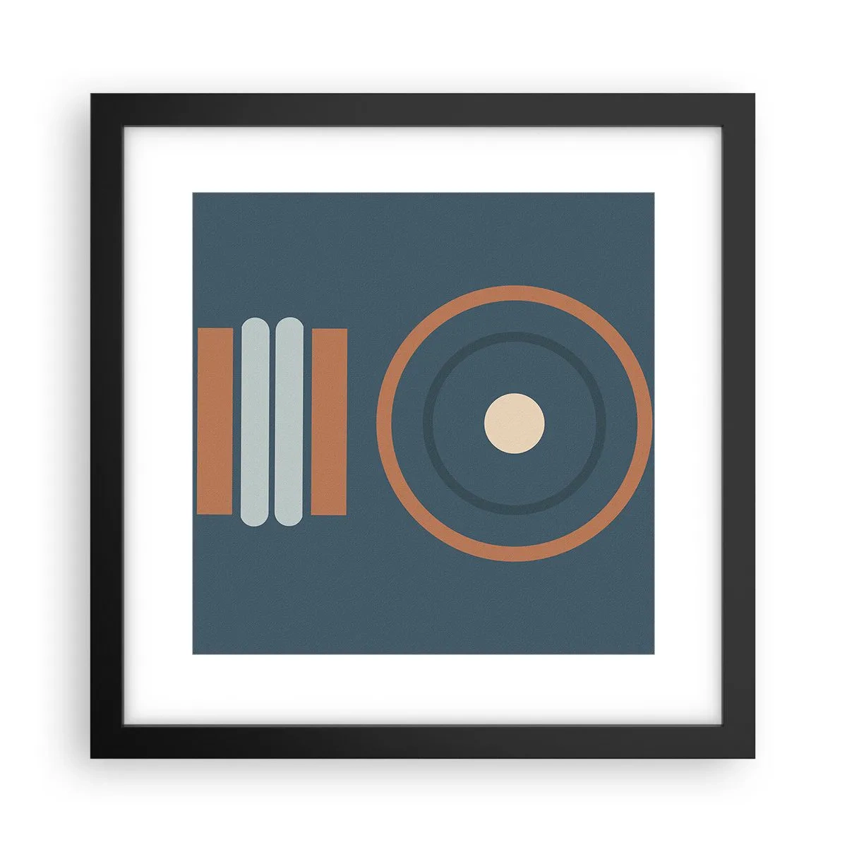 Poster in einem schwarzem Rahmen - Das Wesen der Dinge - 30x30 cm