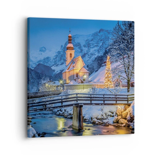 Bild auf Leinwand - Leinwandbild - Weihnachtsgeist - 30x30 cm