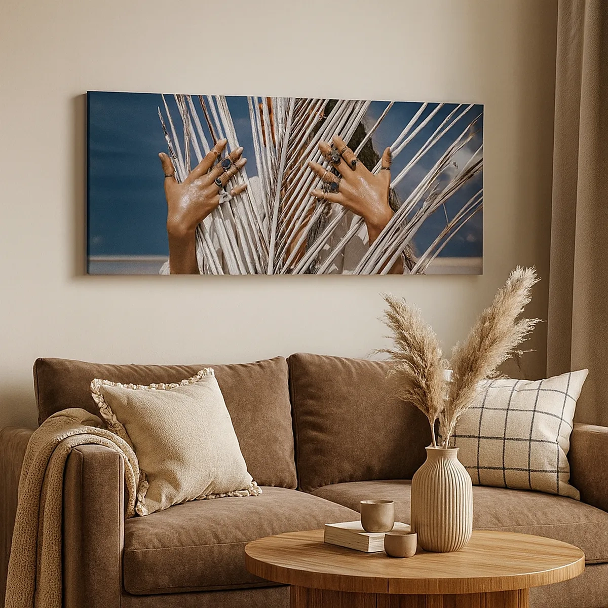 Bild auf Leinwand - Leinwandbild - Das Mädchen des Schamanen? - 30x30 cm