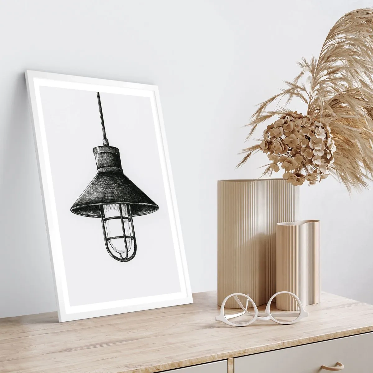 Poster in einem weißen Rahmen - Wie vor Jahren… - 70x100 cm