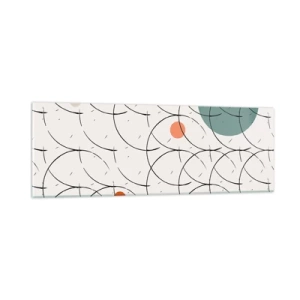 Glasbild - Bild auf glas - Im Pop-Art-Geist - 90x30 cm