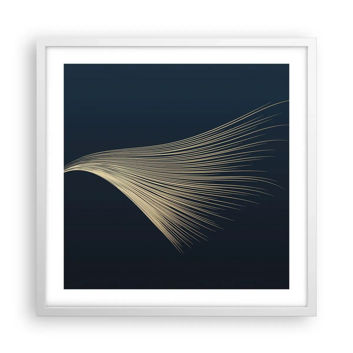 Poster in einem weißen Rahmen - Wie das Haar eines Engels - 50x50 cm