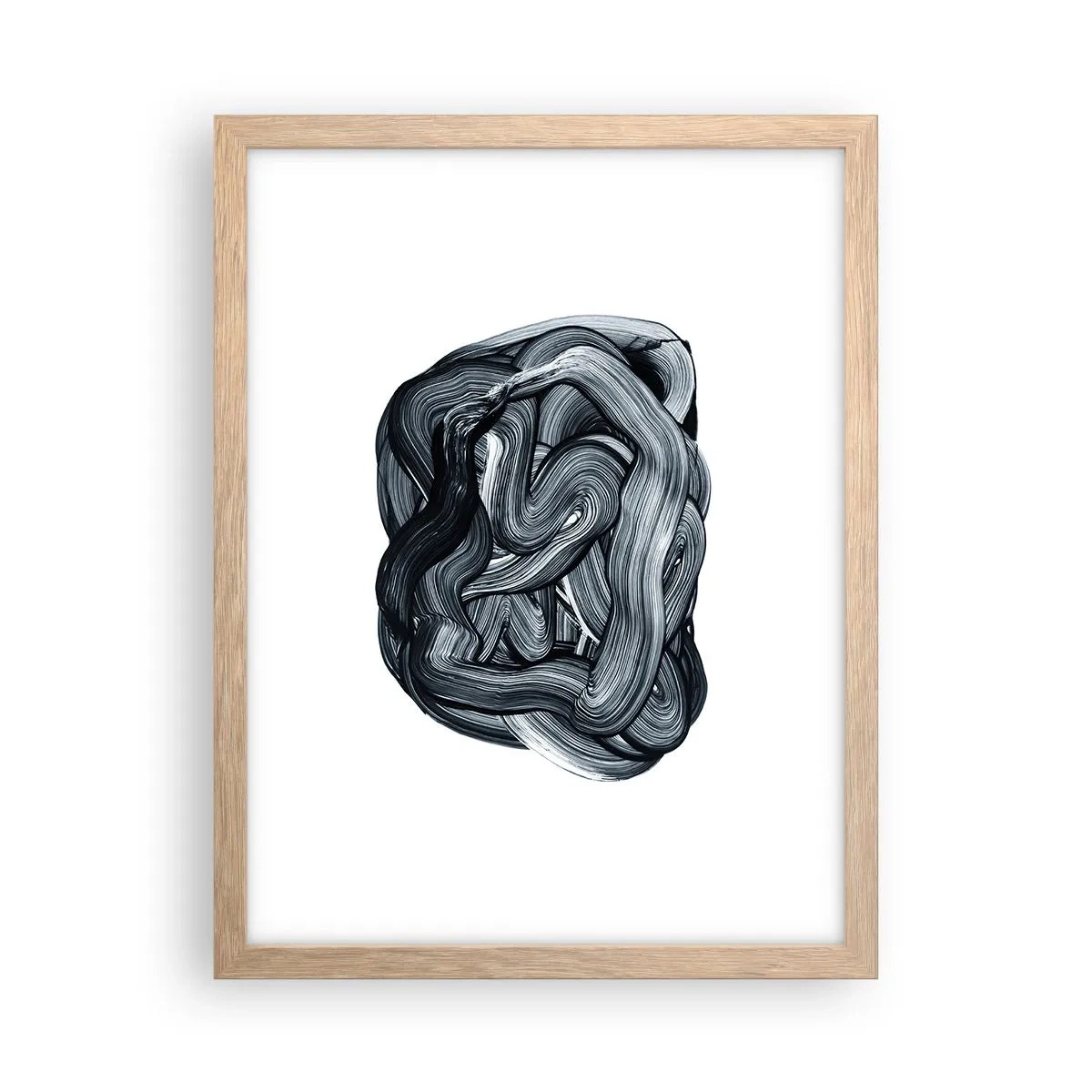 Poster in einem Rahmen aus heller Eiche - Es ist nicht so einfach - 30x40 cm