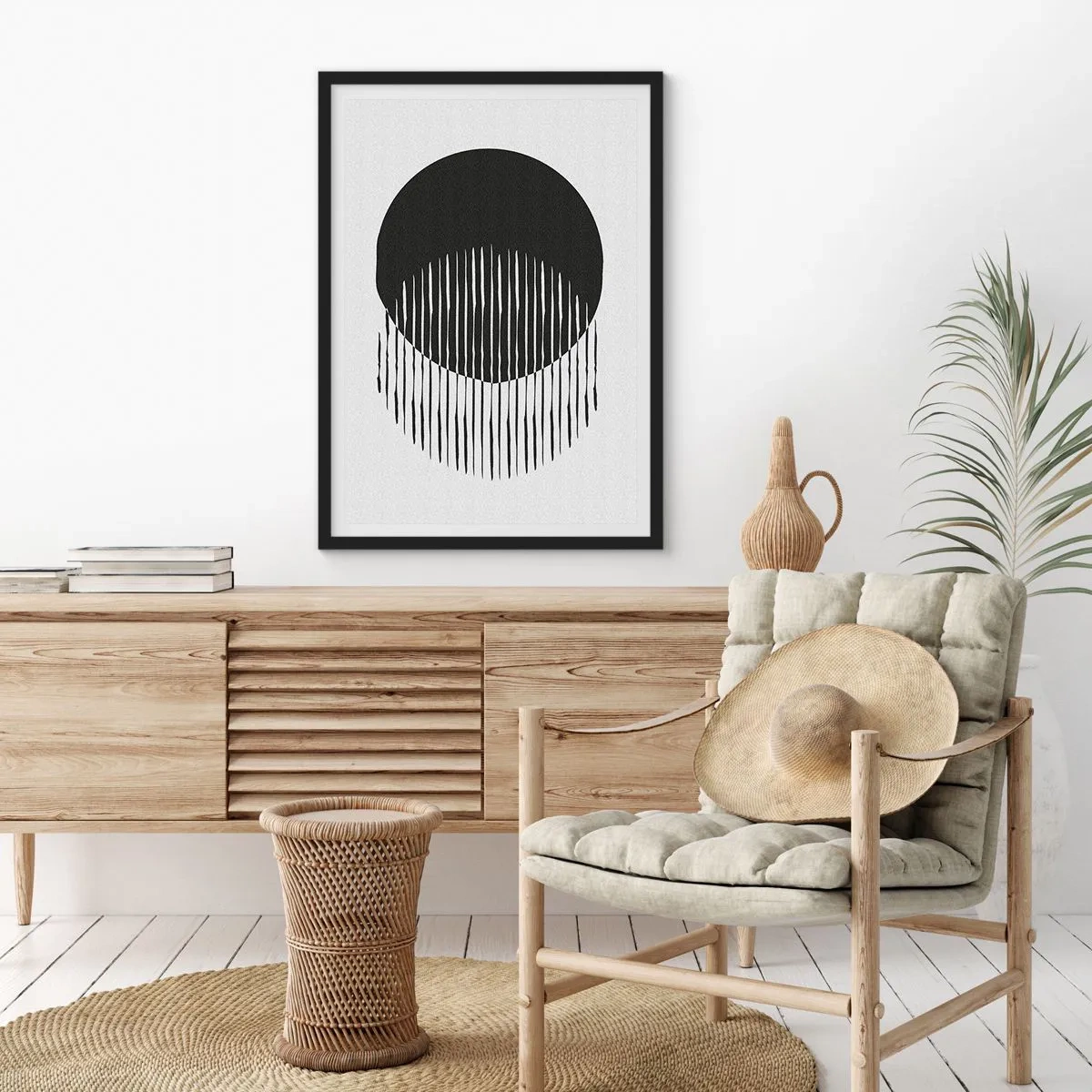 Poster in einem schwarzem Rahmen - Sein Alter Ego - 70x100 cm